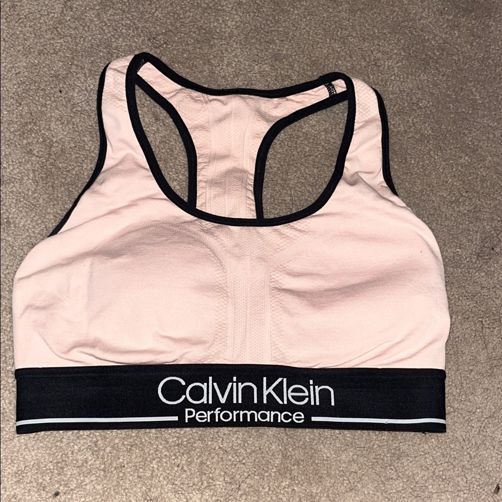 Calvin Klein Performance Light Pink Sports Bra
